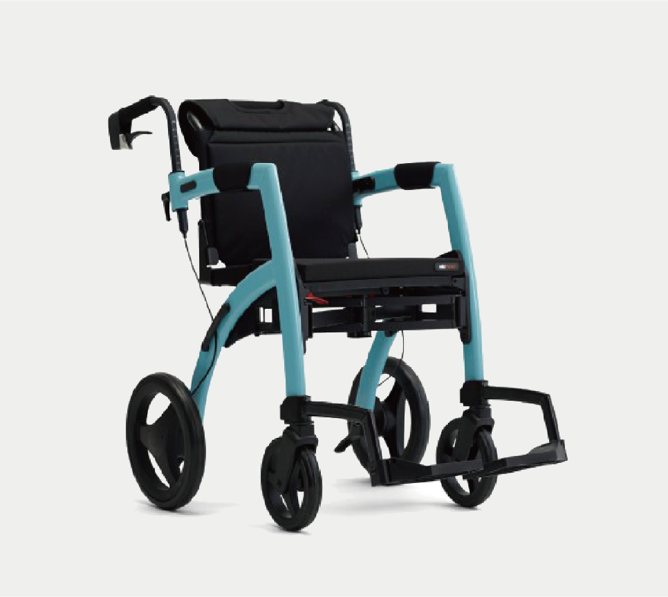 롤즈모션2 [보행기+휠체어를 하나로] 접이식 보행기